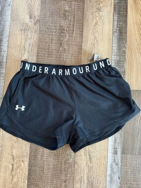 Under Armour Black Performance Logo Shorts